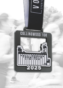 Some of our most recent race medals from 2025